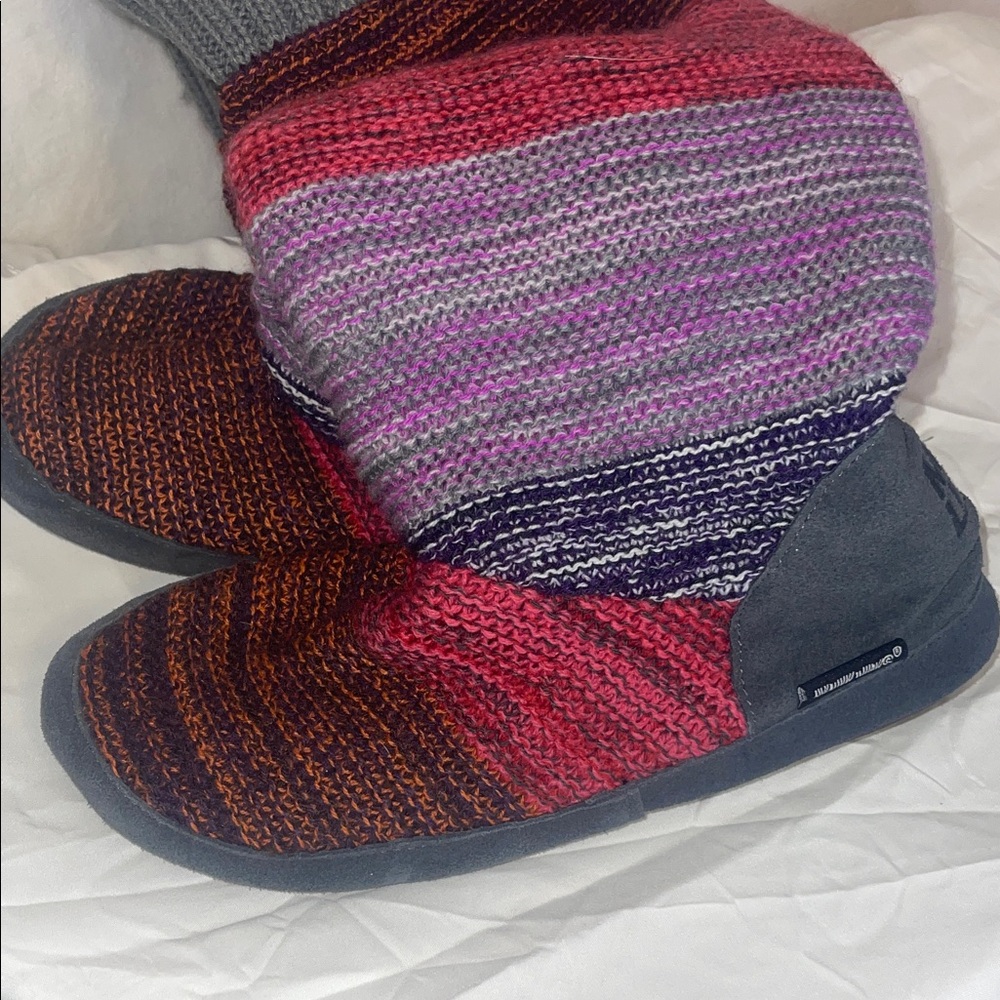 Multicolor Knit Boot-Style Muk-Luks - Picture 2 of 6
